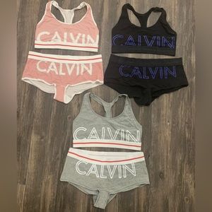 Lot of 3 Calvin Klein 2piece set size L
